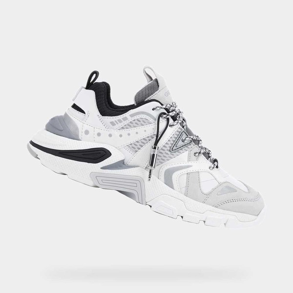 Geox Respira White Mens Sneakers SS20.2EA1199